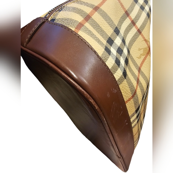 Burberry Haymarket Check Alma Style Tote w/ COA - Picture 10 of 13